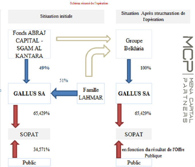 MENA CAPITAL PARTNERS  pilote l’opération de restructuration du capital de  GALLUS 