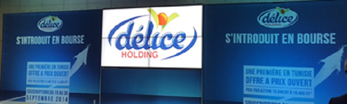 DELICE HOLDING: Un résultat de 40,4 MD au30/06/2014.